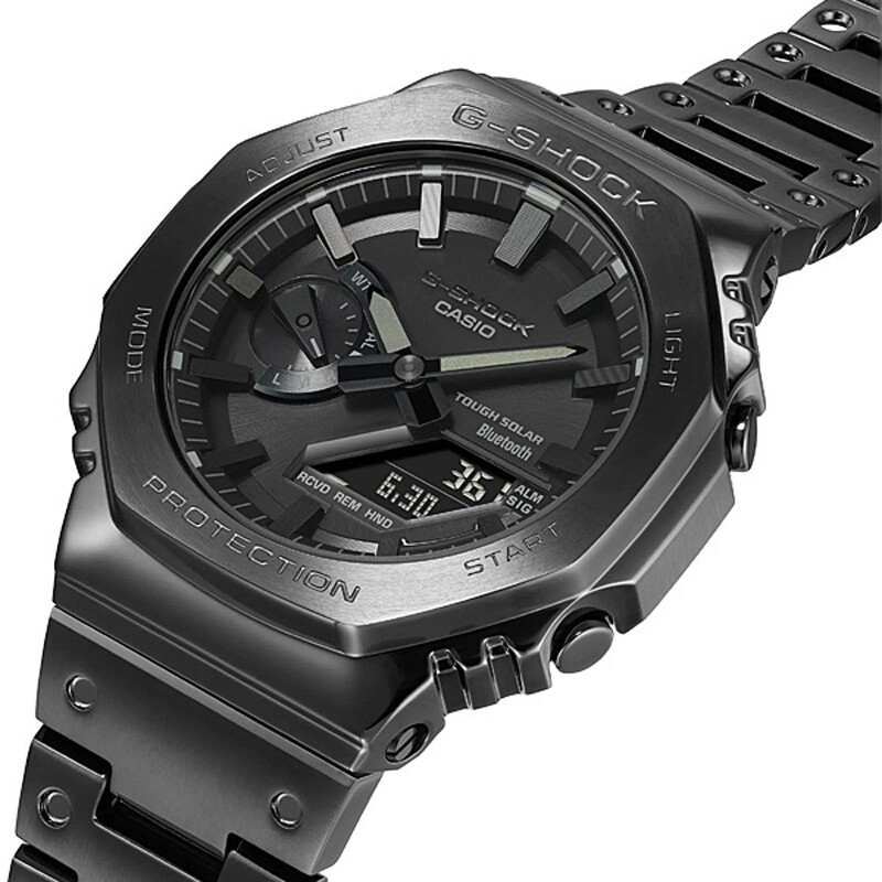 Pre-owned Casio G-shock Gm-b2100bd-1ajf Black Full Metal Analog Digital Men Watch Japan