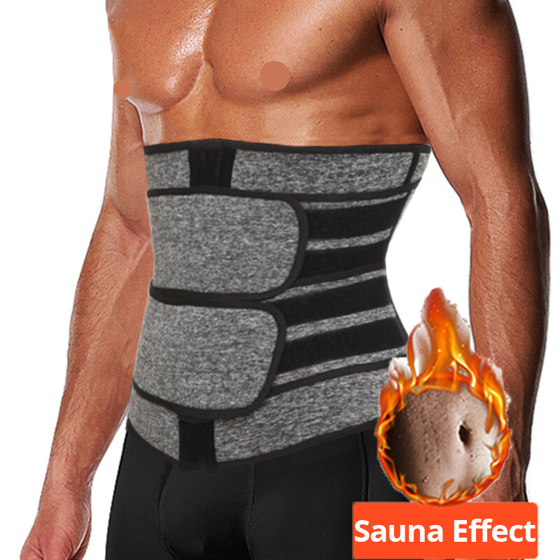 Men Waist Training Corset Waist Trimmer Tummy Shaper Fat Burner Slimming Belts