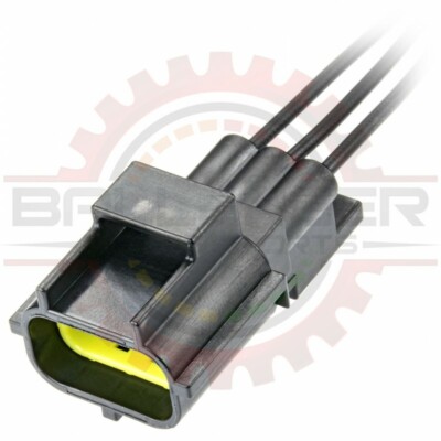 3 Way Sensor Receptacle Connector Pigtail, Black