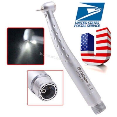 Dental High Speed LED Handpiece Large Torque 3 Spray 2 Hole Oval Handle CE