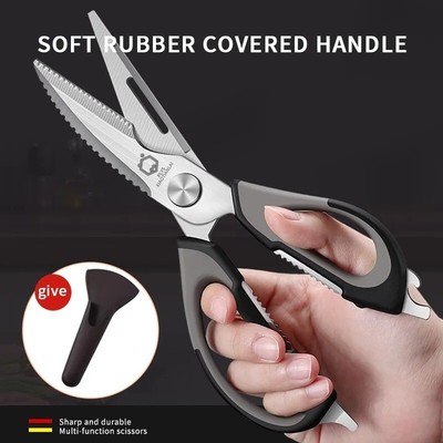Heavy Duty kitchen scissors,super sharp chicken bone scissors,detachable,stainle