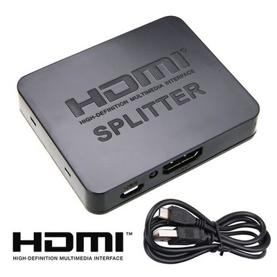 Amplificateur HDMI Duplicator HD 3D Splitter 1 en 2 1080p 4K 3D