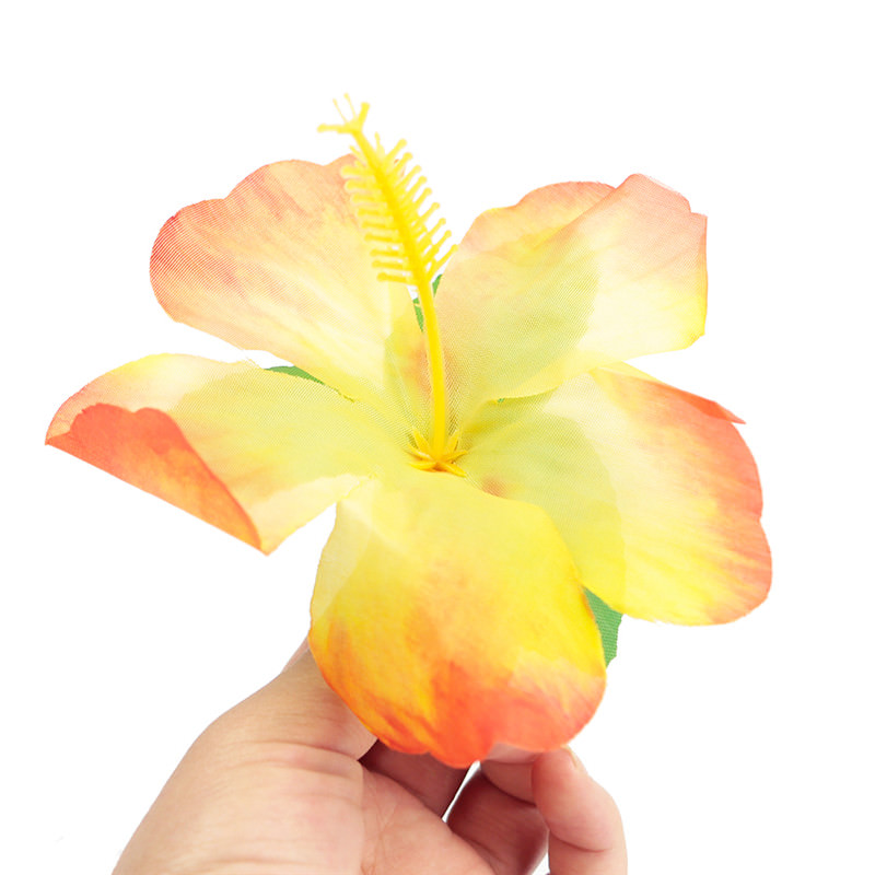 54pcs Tropical Hawaiian Silk Hibiscus Flowers Pool Beach Party Decor Uk