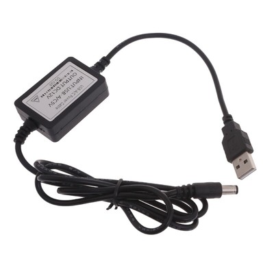 USB Charging Cord USB 5V to 12V DC5.5 x 2.1mm Adapter for LED