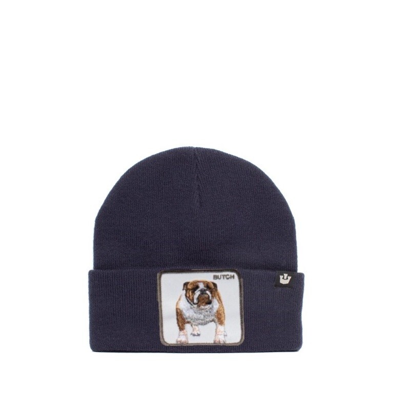 

Шапка Goorin Bros Hats Animals Beanie With Lapel Beanie Butch Blue, Синий