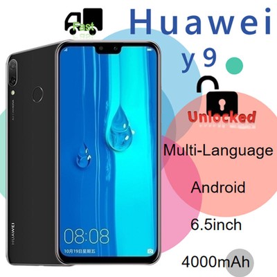 Huawei Y9 2019 Smartphone 4+128GB 6.5inch Unlocked Global ROM Android 9.0