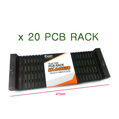 20 PCB RACK EXSO Flat Type PCB Rack Circuit Board Conductive Shelf EX-240ESD 