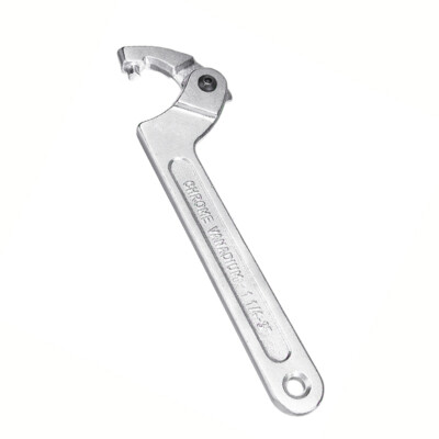 Adjustable 8in Hook Wrench C Clamp Spanner Tool 1 1/4-3in For ATV Motorcycle