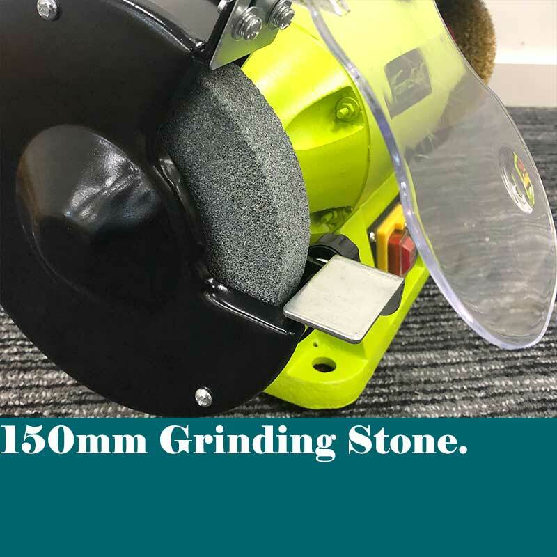 Forestwest 150mm Bench Grinder with Wire Wheel Steel Brush 520W Motor