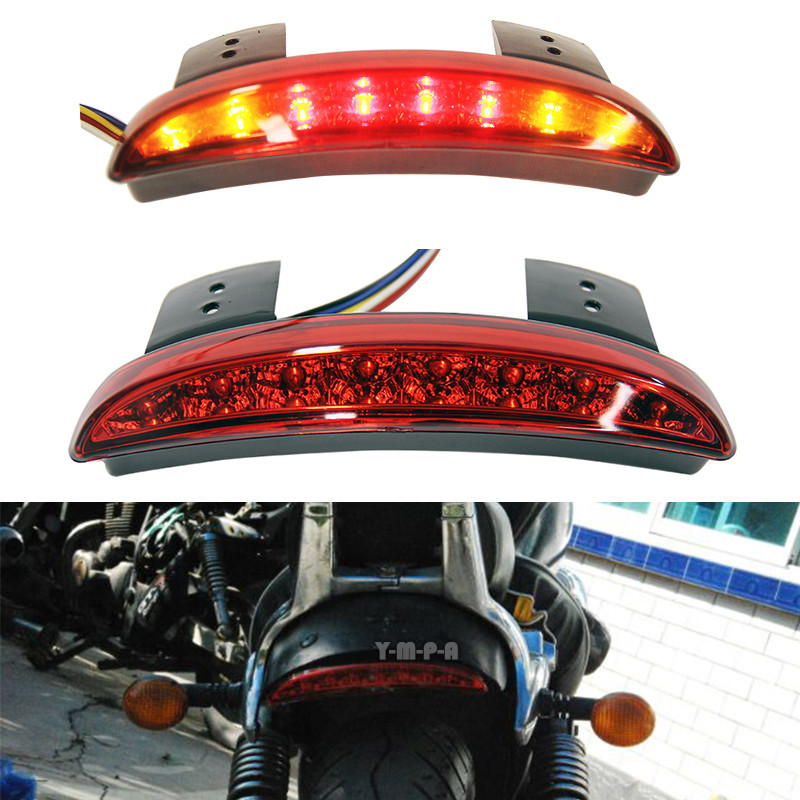 Motorcycle LED Turn Signal Brake License Plate Tail Light