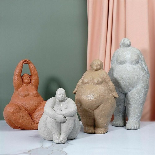 Fat Lady Ornaments Large Figurine Woman Figure Sculptures Fat Lady Ornaments Large Figurine Woman Figure Sculptures