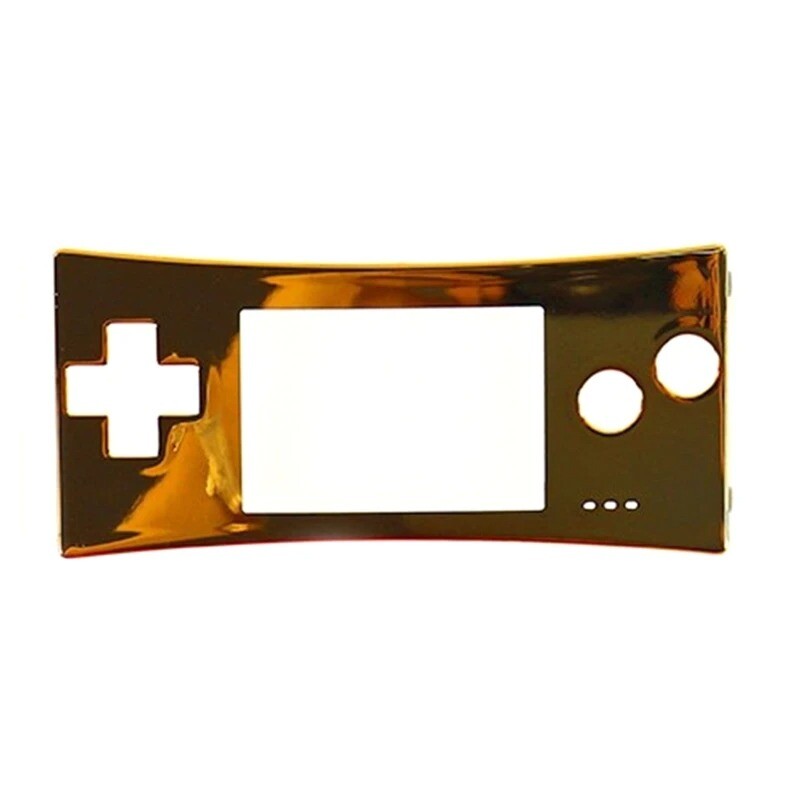 Carcasa frontal Game boy micro Oro Cromado GBM ¡ENVIO GRATIS! - Picture 2 of 2