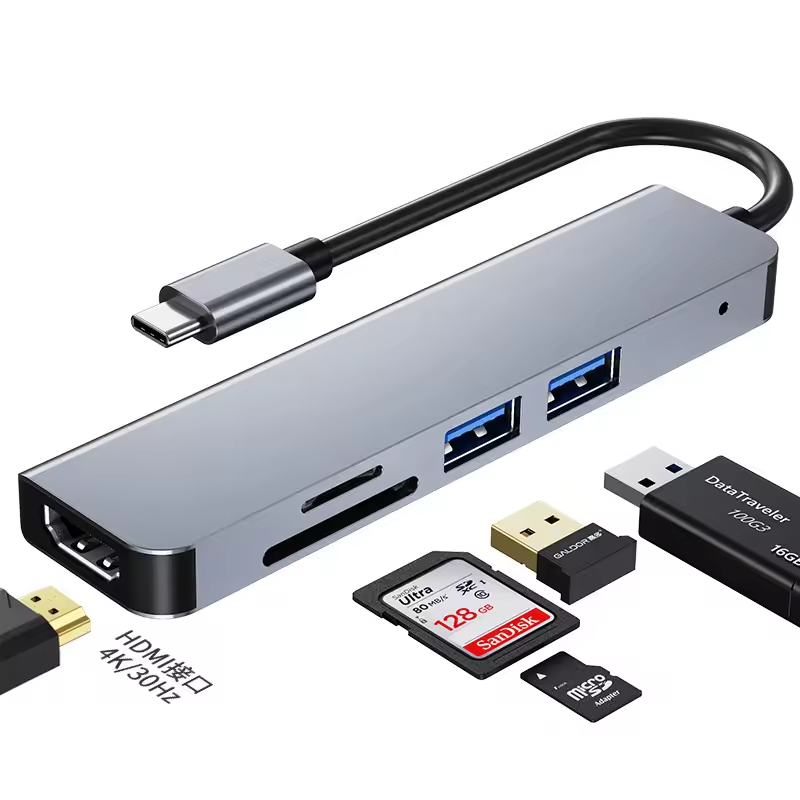 Docking Station USB C Hub 5 in 1 Multi-function Adapter 5 Port Type C To 4K HDMI