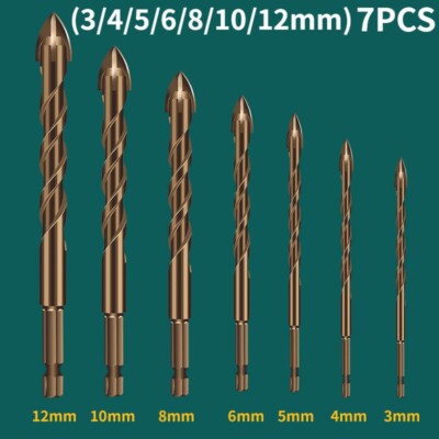 3-12mm Efficient Universal Drilling Tool Multifunctional Cross Alloy Drill Bit