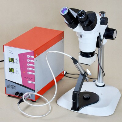 Dental Pulse Jewelry Argon Spot Welder Unit with Stereo Zoom Microscope AX-AWM1
