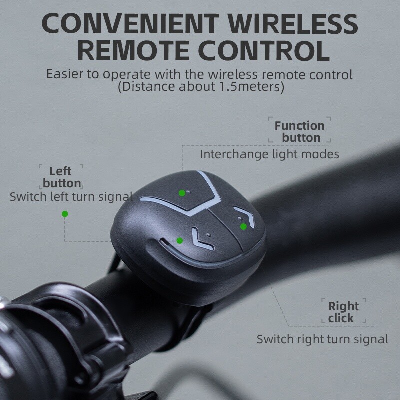 ROCKBROS MTB Cycling Samrt Warning Light Seat Rear Taillight Portable Safety USB