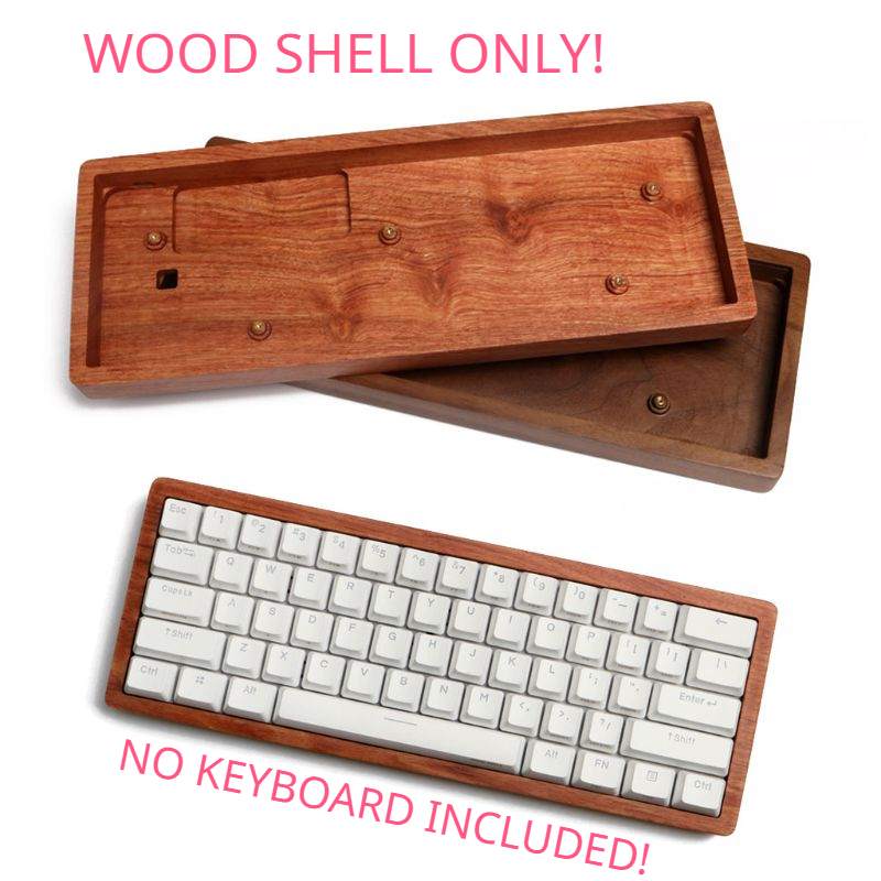 Custom Solid Wooden Case Shell Base Rosewood Walnut Wood For ANNE PRO2 Keyboard