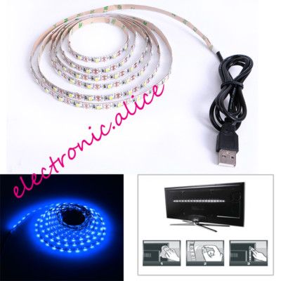 DC 5V USB LED strip 3528 60led/m Flexible Light Lamps Light TV Background 0.5-5M