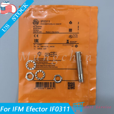 For IFM Efector IF0311 IFK2004BAROA/SL/LS-100AK 4mm Inductive Proximity Sensor