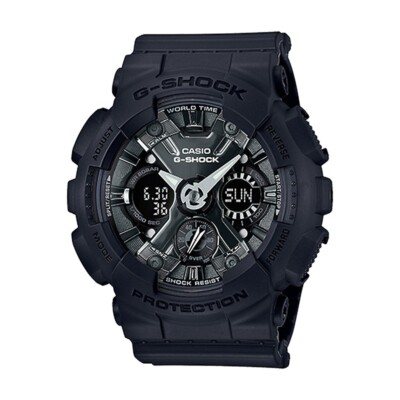 CASIO G-SHOCK GMAS120MF-1A Brand New Mens Black Resin Watch 200M / 4 Daily Alarm