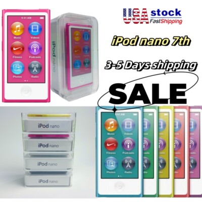 🎁🎁New Apple iPod Nano 7th Generation 16GB Blue MP3/MP4/MP5 Player best gift