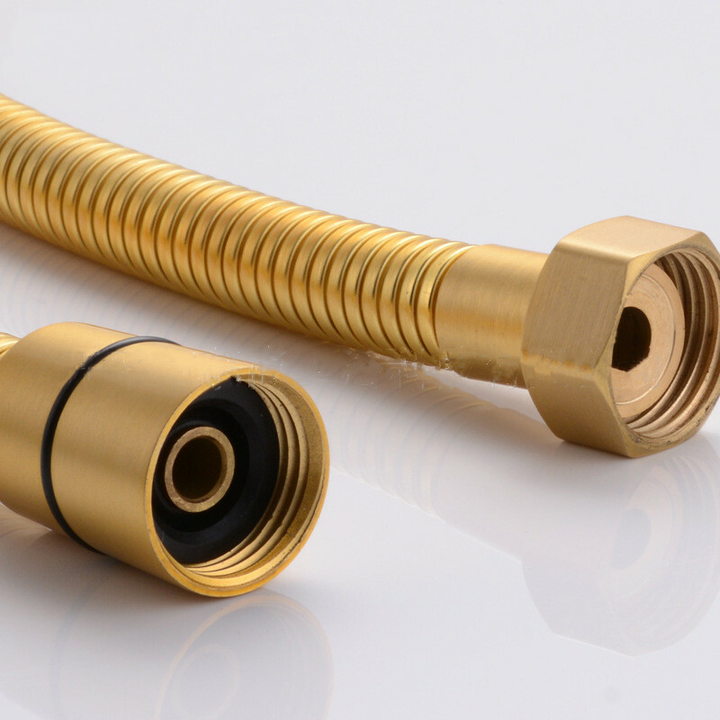 Brushed Gold 1.5m Stainless steel Shower hose For Handheld Shower head