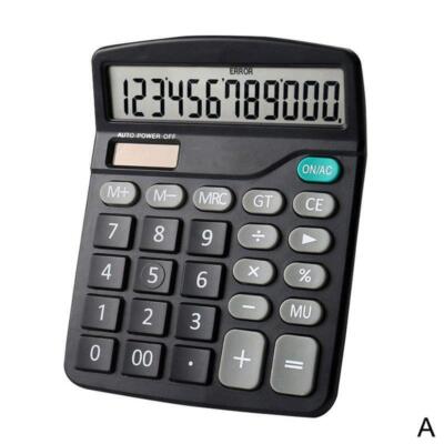 12 Digit Electronic Calculator Large Screen Desktop Hot Calculator Office O8R1