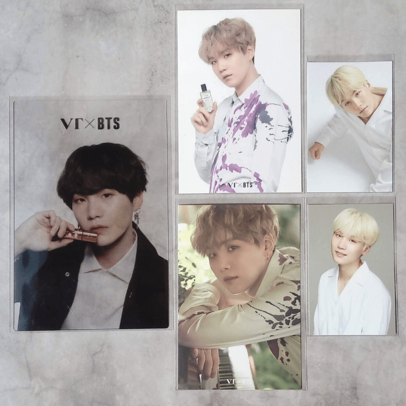 6 Points Suga Mediheal Bts 2 Photo Cards Vt Trading Card | eBay