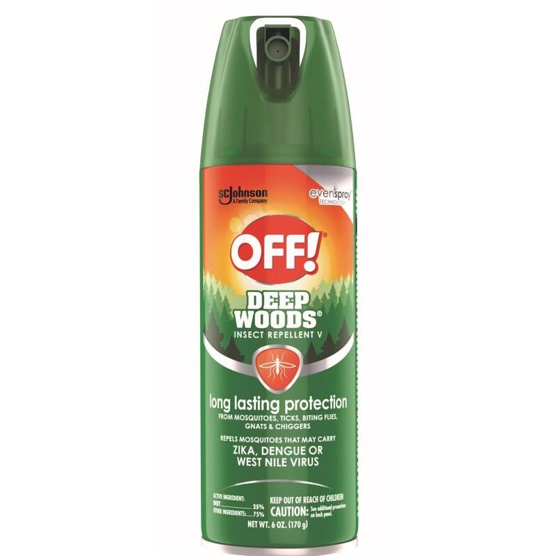 Off! Deep Woods Insect Repellent V Aerosol Spray Long Lasting ...