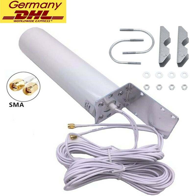 3G 4G LTE Signalverstärker-Antenne Duale SMA 698-960/1710-2700MHZ Wandhalterung