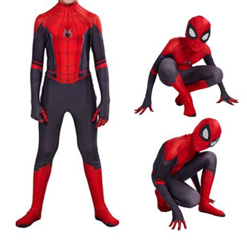 Superhero Costume Bodysuit for Kids Halloween(Spiderman)
