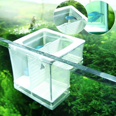 Aquarium Fish Tank Guppy Breeding Breeder Baby Fry Newborn Net Trap Box Hatchery