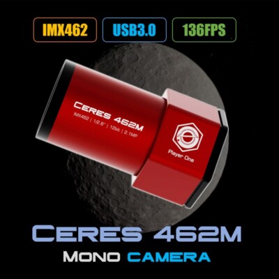Player One Ceres 462M 2.1MP Mono Camera IMX462 136FPS Guiding Camera pe66