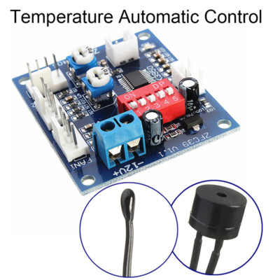 Automatic Temperature Control CPU Fan Speed DC Controller 12V PWM PC Bo.vm