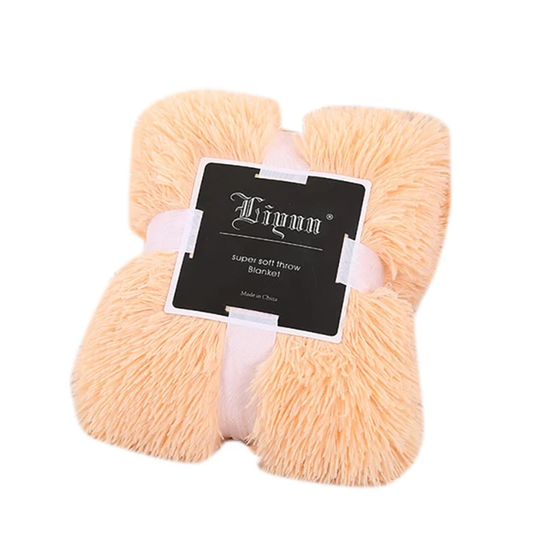 Super Soft Blanket Long Shaggy Fuzzy Fur Faux Throw Blanket