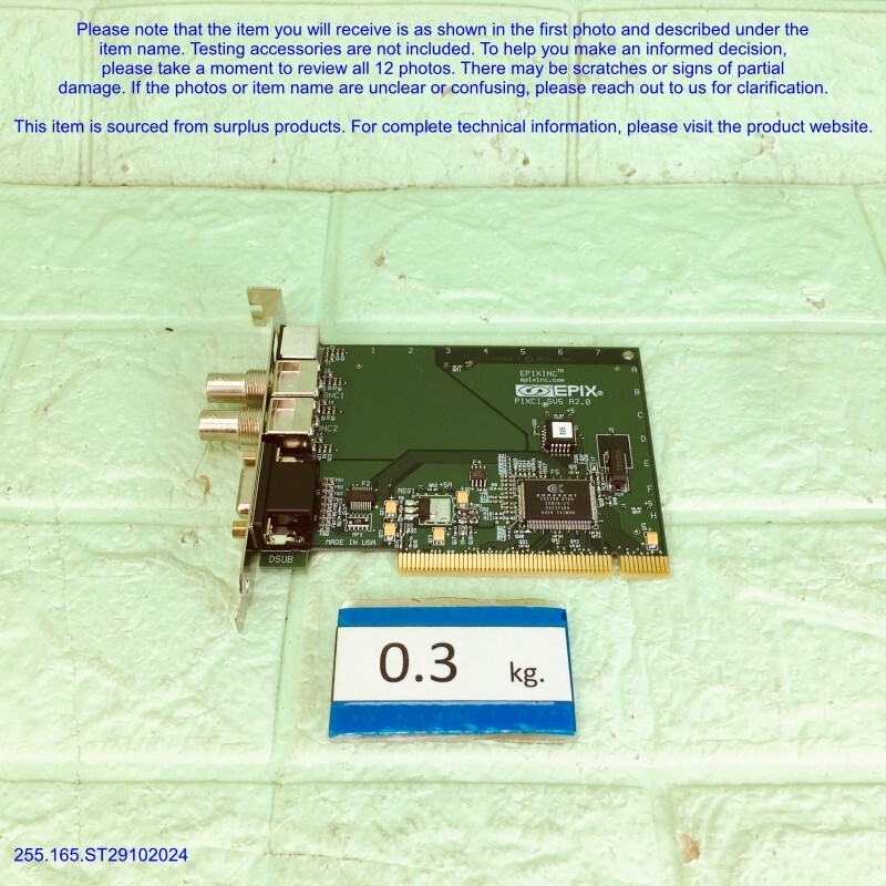EPIX PIXCI SV5 R2.0, Composite Video PCI Card as photos, SN:9565, DHL, dφm mov