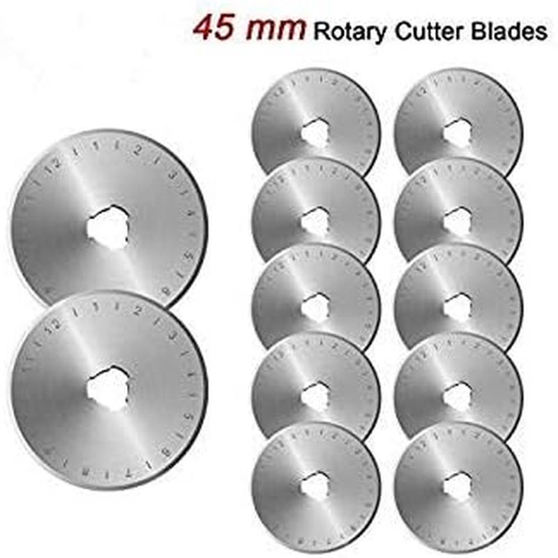 45mm Rotary Cutter Blades Set, Rotary Cutters Fits Fiskars, Olfa, Truecut, Marte
