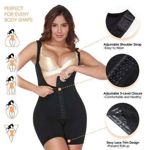 Fajas Colombianas Reductoras Compression Post Surgery Body Shaper Tummy Control