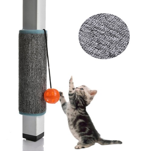 Pet Cat Kitten Scratching Pad Mat Board Sisal Straw Scratcher Ball