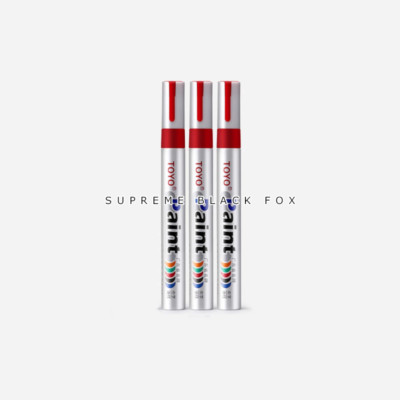 Red Waterproof Permanent Paint Marker Pen Car Tyre Tire Tread Rubber Metal