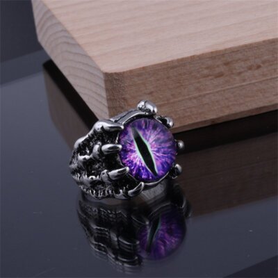 Retro Punk Gothic Evil Eye Finger Ring Adjustable Claws Ring Women Men Jewellery