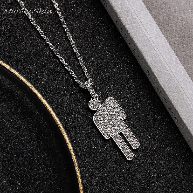 2020 Billie Eilish Blohsh Crystal Pendant Necklace ...