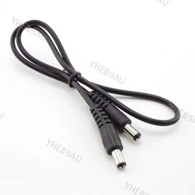 DC Male to Male Power Cord Extender Extension Cable 5.5x2.1mm Connector CCTV 16H