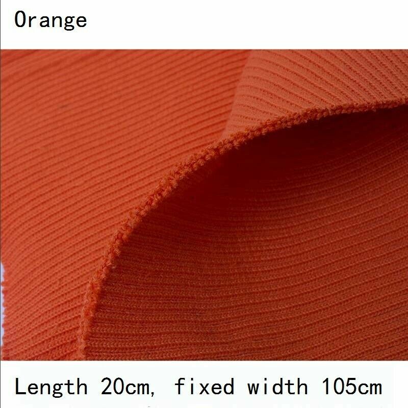 20cm Knit Ribbed Fabric Stretch Neckline Cuff Waistband Rib Trim DIY Trimming