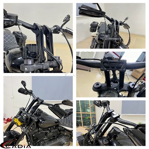 1" Club Style Handlebar Riser 10" 11" Pullback Riser For Harley Dyna FXD Softail