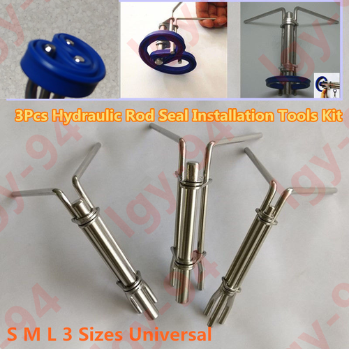 Hydraulic Cylinder Rod Seal Installation Tool 3 Pcs / Kit Prevents