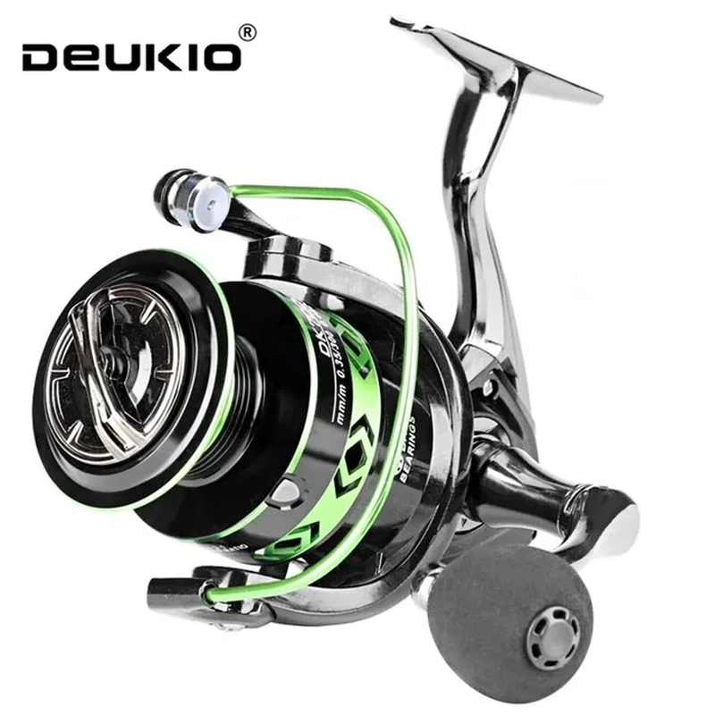 2023 New All-Metal Black Green Fishing Reel Freshwater Seawater Dual Use Max Dra