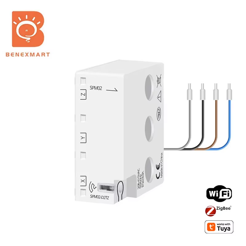 Zemismart 3 Phase 4 Wire Zigbee WiFi Power Monitor Sensor Smart Energy Meter Wor