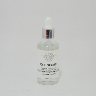 Natural Infusion Eye Serum Caffeine Vitamin E Hydrates Tightens Brighten De-puff