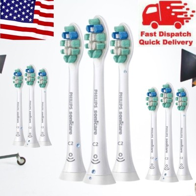 For Philips Sonicare C2 Optimal Plaque Defence Replacement Brush Heads 4 Pack US